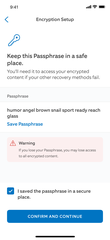Passphrase Created